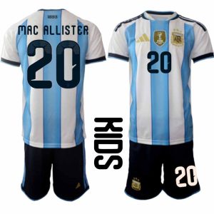 Argentina Otroški dresi Domači SP 2026 Alexis Mac Allister 20